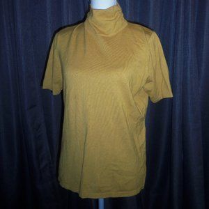 Joseph A. Slouch Turtleneck Short Sleeves Top L